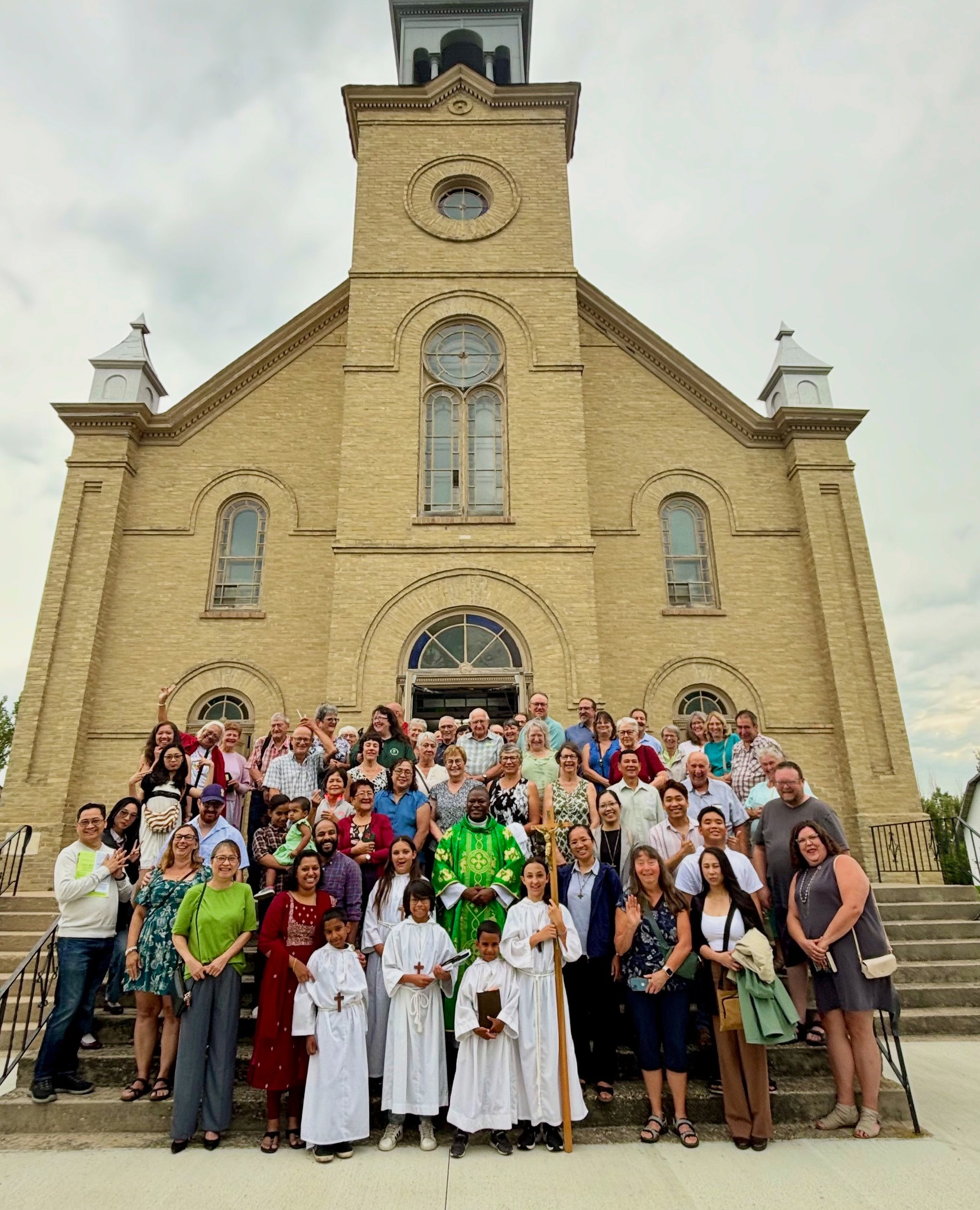 Volunteers and participants at Blessing Widows Ministry
